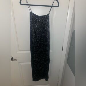 NWT Zara Black & White Polka Dot Dress